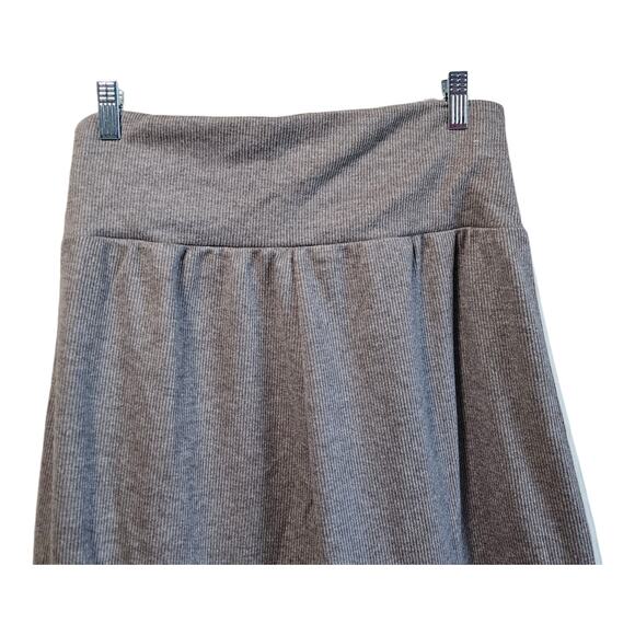 HALARA Women XL Sweatpants Beige Cream So Cinched Striped Wide Leg Ribbed NEW - Picture 8 of 9